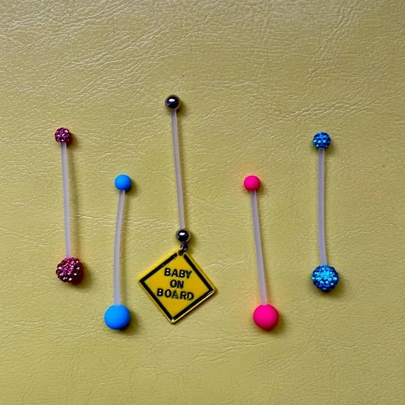 Maternity Adjustable Belly Button Rings - Picture 1 of 1